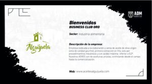 Bienvenidos business club oro Aceites Alguijuela parte del club AdMérida